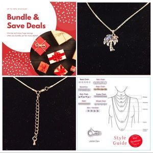 Palm tree With unicorn 🦄 magic pendant & necklace